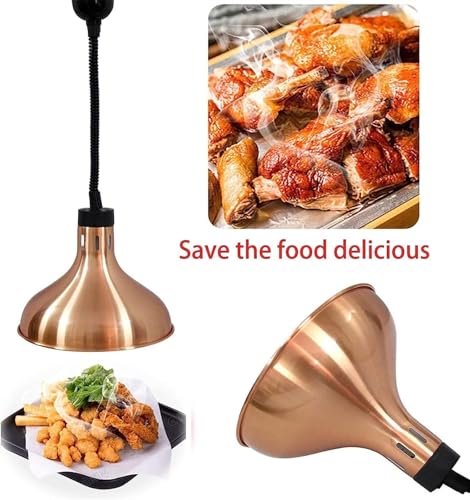 29 Cm Food Heat Lamp Food Warmer Lamp, Hot Food Heating Lamps Buffet Warmer Telescopic Kitchen Light Food Insulation Lamp, Adjustable Length 60-150cm,