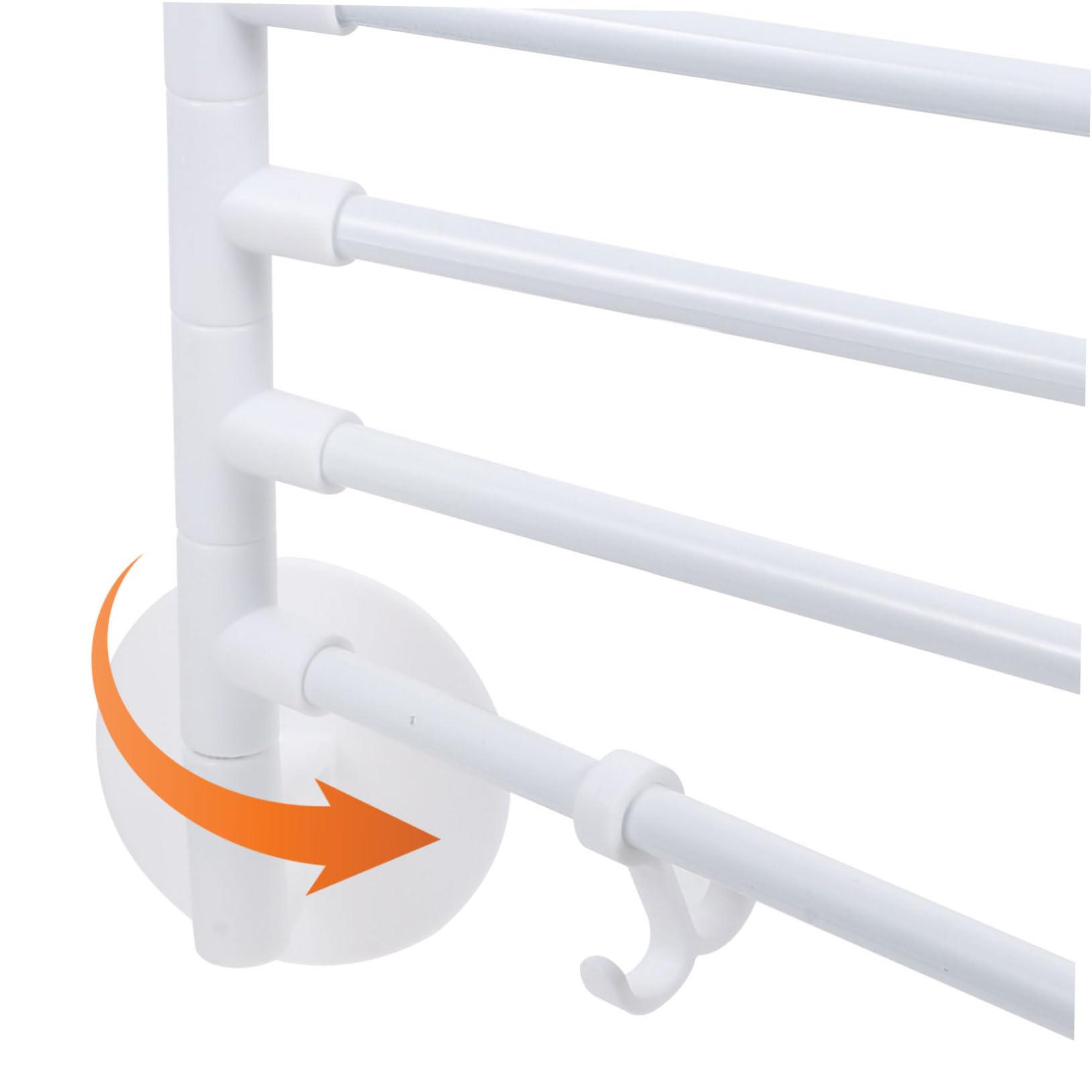 FONDOTIN 1 Set Kitchen Towel Holder Clothes Drying Rack Towels Towel Bar Coat Hangers Towel Rack Toilet Tissue Rack Towel Hanger for Bathroom Hand Towel Hanging Rack Stainless Steel White