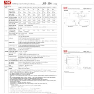 lrs-200-3.3 3.3v 40a 132w single output power supply, 90% high efficiency, for industrial automation machinery and control systems