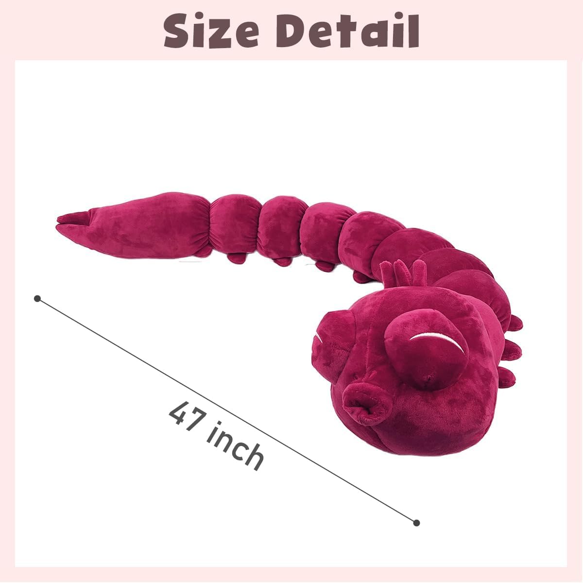 Worm 47Inch Fushi-guro Worm Plush Toy Plush Pillow Soft Stuffed Worm Plush Plush Big Plushies Large Plushies Giant Plush Gift for Fans Anime Lovers