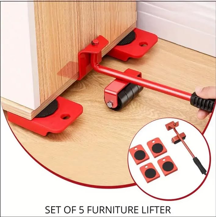 Furniture Lift Mover Tool Set, Cumuul Mr Hercules Furniture Mover, Furniture Movers with Wheels, Furniture Moving Tools - Lifting and Moving System, Furniture Lifters for Heavy Furniture (1 Set)