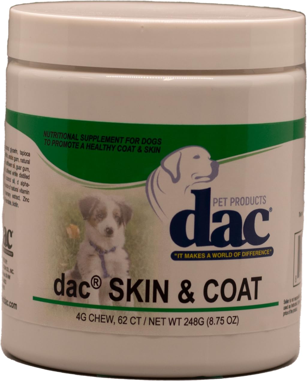 Dac Vitamins and Minerals Skin & Coat Supplement for Dogs from