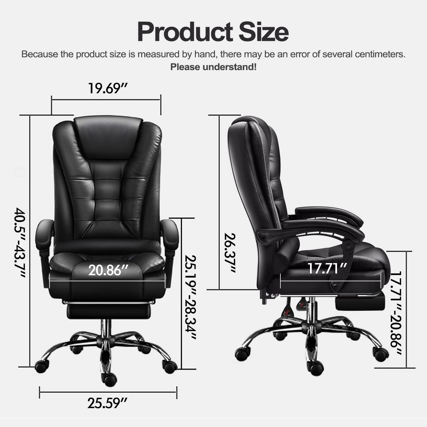 Home Computer Chairs Office Chairs Big and Tall Desk Chair Back Support Computer Desk Chair Ergonomic High Back Chair Executive Big and Tall Chair Suitable for Business Premises.