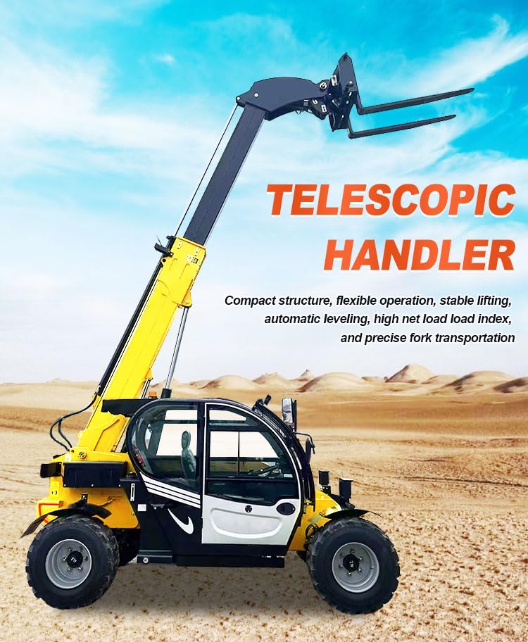 Compact Mini Telescopic Handler for Rough Terrain Operations Telescopic Crane, Portal Handler, Elevated Lift, Articulated Boom Lift, Heavy Lift, Material Handler