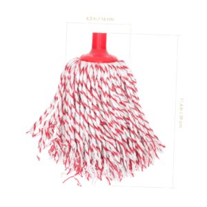 GETAJGHSD Household Mop Refill Industrial Cleaning Mop Heads Mop Replacement Heads Sponge Mops Toothpaste Dispenser Replacement Mop Head Mop Head Wet Dry Mop Head Moop Cloth