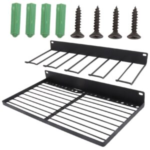 kitandove 1 set workshop storage rack iron tool organization home tool storage holder drill charging station black