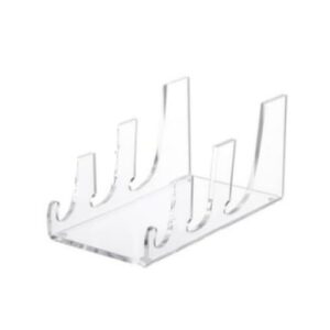 yzydf acrylic food display stand 2/3 layer setting plates rack for restaurants multilayer dinnerware holder