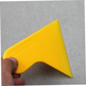 STOBAZA Scraper for DIY Car Foil Scraper Glue Scraper Tool Car Detailing Tool Glue Applicator Tool Cell Phone Membrane Scraper Handwork Tool The Tools DIY Scraper Small Scraper Yellow