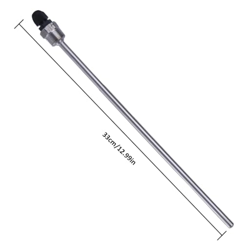 CAZSTYK Thermowell 300mm Immersions Sleeves, Stainless Steels Divings Sleeve, 1/2 Thread