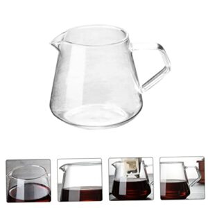 CRAFTHROU 1pc Coffee Pot Manual Espresso Maker Espresso Machines Coffee Frothing Pitcher Expresso Coffee Cup Espresso Frothing Cup Stovetop Tea Kettle Clear Water Bottles Teapot Beaker Glass