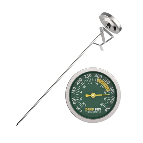 CAZSTYK Kitchen with Clip Probe Dial Type Deep Fry Oil Temperature Gauge