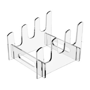 YZYDF Multi Tiered Acrylic Food Tray Stand Space Saving and Easy to Storage for Parties and Buffets