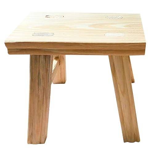 GLSTOY Wooden Stool Stool Foot Stool Footstool for Toilet Stepping Stool for Adults Step Stool Bathroom Stool Small Short Stool Small Footstool Stools for Adults