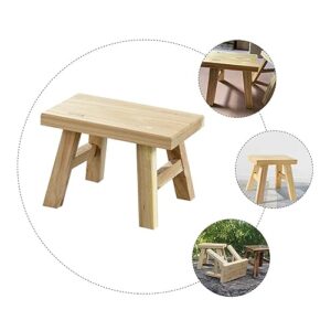 GLSTOY Wooden Stool Stool Foot Stool Footstool for Toilet Stepping Stool for Adults Step Stool Bathroom Stool Small Short Stool Small Footstool Stools for Adults