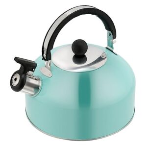 moluckfu chirping kettle tea kettle for stove top coffee espresso maker kettle stove whistling water kettle kettles mint green stove safe teapot camping water jug hot stainless steel blue