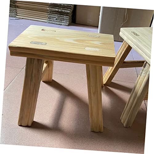 GLSTOY Wooden Stool Stool Foot Stool Footstool for Toilet Stepping Stool for Adults Step Stool Bathroom Stool Small Short Stool Small Footstool Stools for Adults