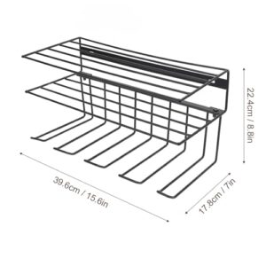 Power Tool Organizer, Floating Tool Shelf Wall Mounted, Power Tool Organizer Wall Mount, 3 Layers Storage Rack, Heavy Duty Tool Storage Rack for Garage Organizer