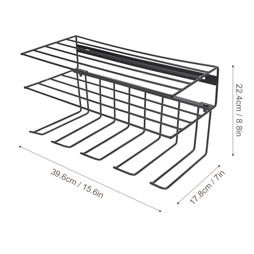 Power Tool Organizer, Floating Tool Shelf Wall Mounted, Power Tool Organizer Wall Mount, 3 Layers Storage Rack, Heavy Duty Tool Storage Rack for Garage Organizer