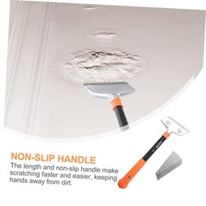 MERRYHAPY 1 Set Cleaning Blade Limpiar Cement Scraper Tool Floor Wall Scraper Floor Cleaning Shovel Paint Scraper Angle Cleaning Scrapers Erramientas Handle Tile Aluminum Alloy