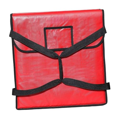 AFXGUSD Food Delivery Insulation Bag for Pizza Transport and Catering, S and Red