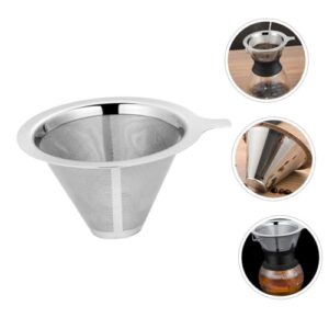 Mikinona Coffee Filter Tea Net Strainer Mesh for Coffee Espresso Mesh Screen Filter Espresso Filter Screen Coffee Machine Strainer Mesh Coffee Making Filter Screen Stainless Steel