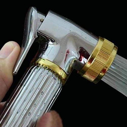 JIYTG Toilet Brush Bidet Sprayer Kit Hand Held Shower Bidet Tap Spray Booster Toilet Bidet Shower Spray Gun