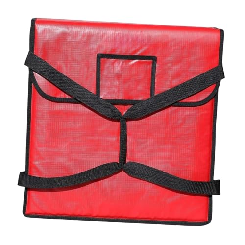 AFXGUSD Food Delivery Insulation Bag for Pizza Transport and Catering, S and Red