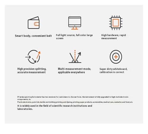 Colorimeter, Spectrophotometer, Environmentally Friendly Spectrophotometer, Full-Color Large-Screen Colorimeter