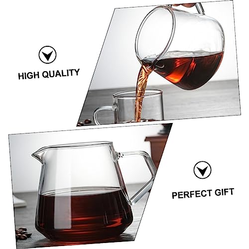 CRAFTHROU 1pc Coffee Pot Manual Espresso Maker Espresso Machines Coffee Frothing Pitcher Expresso Coffee Cup Espresso Frothing Cup Stovetop Tea Kettle Clear Water Bottles Teapot Beaker Glass