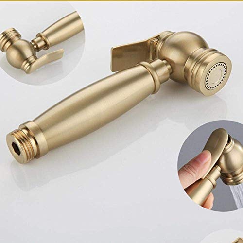 JIYTG Toilet Brush Toilet Hand Held Bidet Spray Kit Bidet Toilet Spray Gun Flusher Booster Nozzle Set