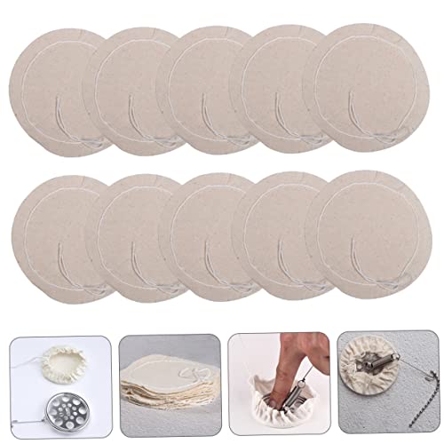 CRAFTHROU 20pcs Coffee Pot Filter Cloth Espresso Maker Coffee Filter Clothes Coffee Filter Paper Bag Espresso Pitcher Coffee Pot Tool Thai Tea Strainer Coffee Supply Coffee Tool Beige Cotton