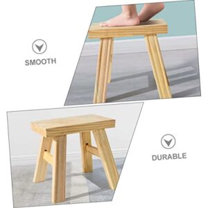 GLSTOY Wooden Stool Stool Foot Stool Footstool for Toilet Stepping Stool for Adults Step Stool Bathroom Stool Small Short Stool Small Footstool Stools for Adults