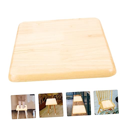 Amosfun Square Stool Restaurant Stool Seat Replacement Living Room Seat Replacement Stool Replacement Parts Square Chair Seat Replacement Furniture Acessory Square Kitchen Table Solid Wood