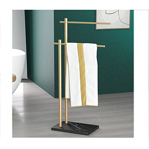 Towel Racks, Towel Rack 2 Tier Standitowel Holder for Bathroom Modern Floor Towel Rack for Bathroom Kitchen Vanity and Pool Area/Black/a