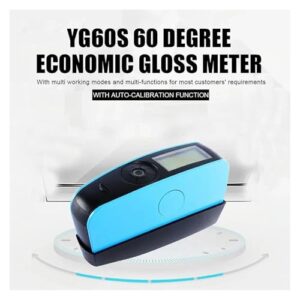 Colorimeter, YG60S Gloss Meter, YG60 60 Degree 1000 Gu Glossy Test Equipment Paints Ink Ceramic Marble Tester Suace Cleaning Measure(YG60S)