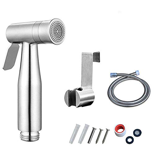 JIYTG Bidets Toilet Bidet Shower Sprayer 304 Stainless Steel Dual Function Cleansing Women's Toilet Set Toilet Cleaning Partner Toilet Spray Gun