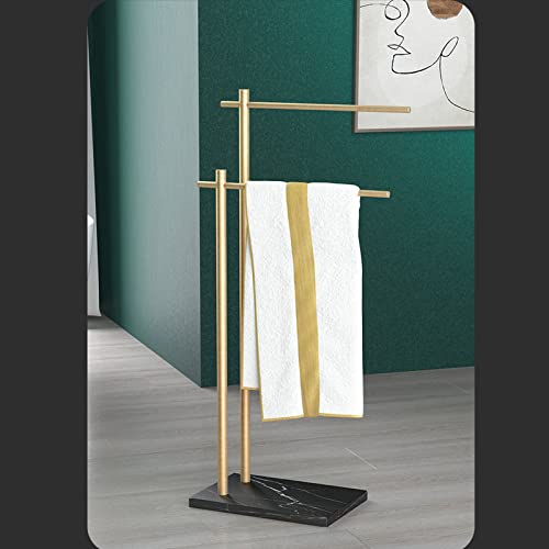 Towel Racks, Towel Rack 2 Tier Standitowel Holder for Bathroom Modern Floor Towel Rack for Bathroom Kitchen Vanity and Pool Area/Black/a