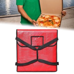 AFXGUSD Food Delivery Insulation Bag for Pizza Transport and Catering, S and Red