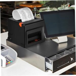 Anneome Abs Black Thermal Label Printer Receipt Printer Thermal Paper Printer Printer