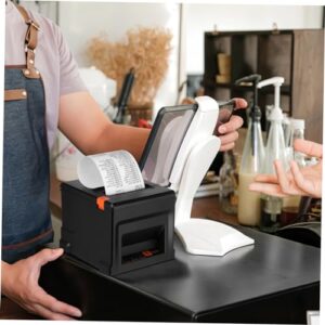 Anneome Abs Black Thermal Label Printer Receipt Printer Thermal Paper Printer Printer