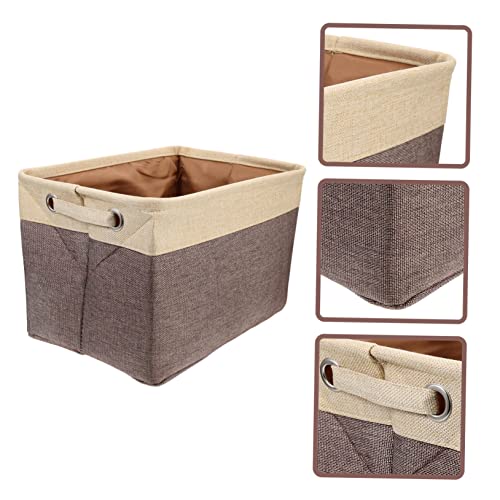 ANDRESLAD Storage Box Clothes Toys Basket Lightweight Clothes Basket Storage Baskets Wear-resistant Toys Basket Toy Storage Baskets Decorative Storage Bins Toy Basket Coffee Cotton