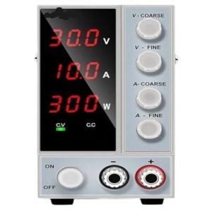 Adjustable DC Power Supply 30V 10A Digital Bench Power Source Stabilized Power Supply Voltage Regulator Switch(4digit sNPS3010W)