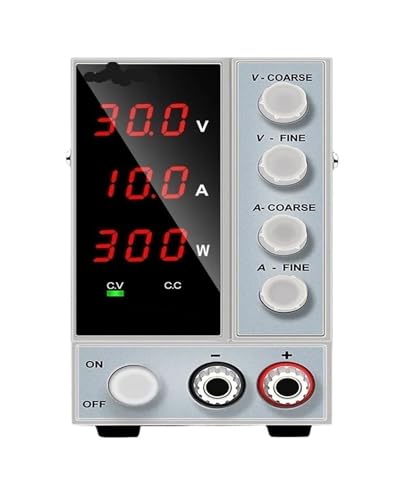 Adjustable DC Power Supply 30V 10A Digital Bench Power Source Stabilized Power Supply Voltage Regulator Switch(4digit sNPS3010W)