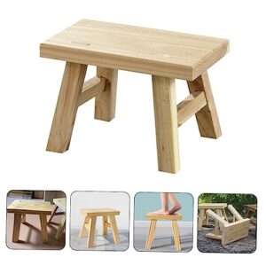 GLSTOY Wooden Stool Stool Foot Stool Footstool for Toilet Stepping Stool for Adults Step Stool Bathroom Stool Small Short Stool Small Footstool Stools for Adults