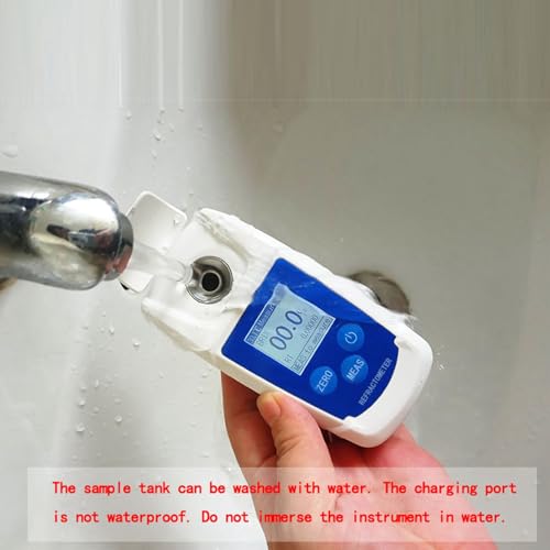 0-55% Brix Meter, Digital Brix Refractometer, 0‑55% Digital Brix Refractometer High Accuracy Brix Tester Meter for Fruit Juice Beverage Drinks Sugar Content Measuring