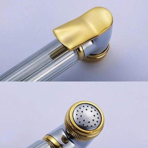 JIYTG Toilet Brush Bidet Sprayer Kit Hand Held Shower Bidet Tap Spray Booster Toilet Bidet Shower Spray Gun