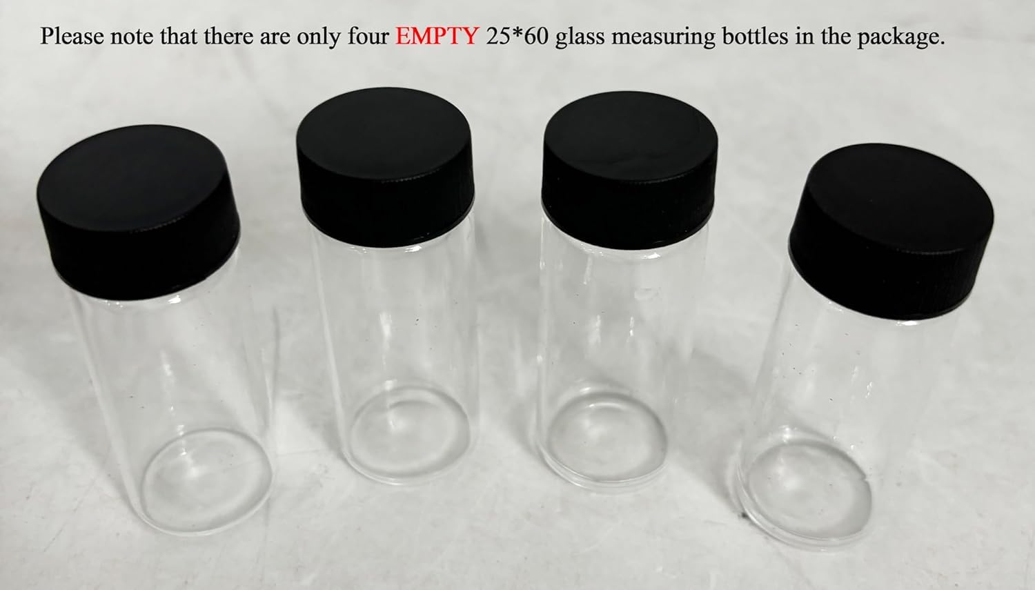 YFYIQI Sample Bottles SGZ-B Series Turbidity Meter Turbidimeter Solution Standard Bottles with 4 Empty 25 * 60mm Glass Sample Bottles