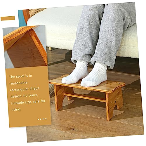 MOLUCKFU Toilet Stool Footstool for Toilet Stepping Stool Kitchen Bed Step Stool Portable Potty Toilet Squatting Stool Stools Camping Stool Potty Training Stool Office Stool Wooden