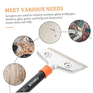 MERRYHAPY 1 Set Cleaning Blade Limpiar Cement Scraper Tool Floor Wall Scraper Floor Cleaning Shovel Paint Scraper Angle Cleaning Scrapers Erramientas Handle Tile Aluminum Alloy