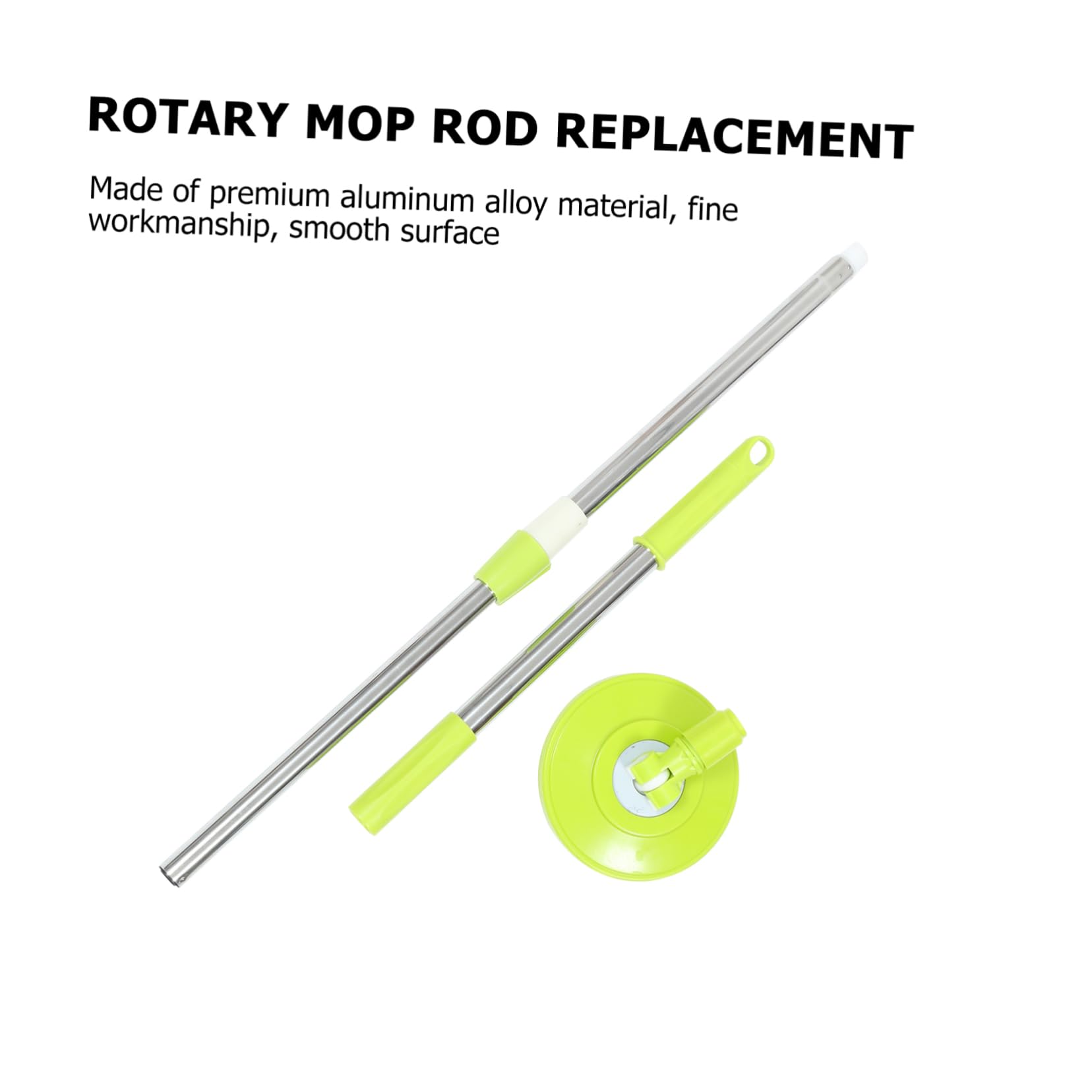 GOOHOCHY 1 Set Mop Pole Commercial Mop Turnicate Kit Mop Handle Replacement Rotary Mop Rod Replacement Rotating Mop Rod Replacement Rotating Mopa para Limpiar Pisos Mopping Stainless Steel